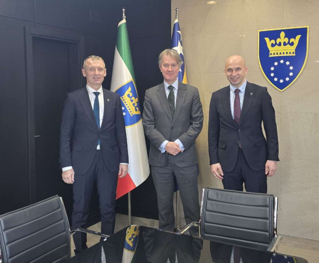 Reilly razgovarao s Pivićem i Huskićem o stanju u ZDK i o realiziranim i projektima koji su u planu