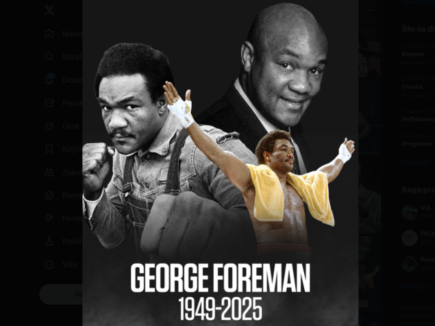 Preminuo George Foreman