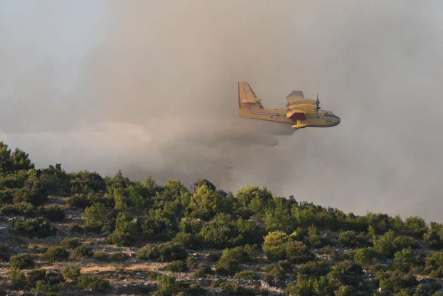 Hrvatska: Požar na području Vranskog jezera - Radošinovci