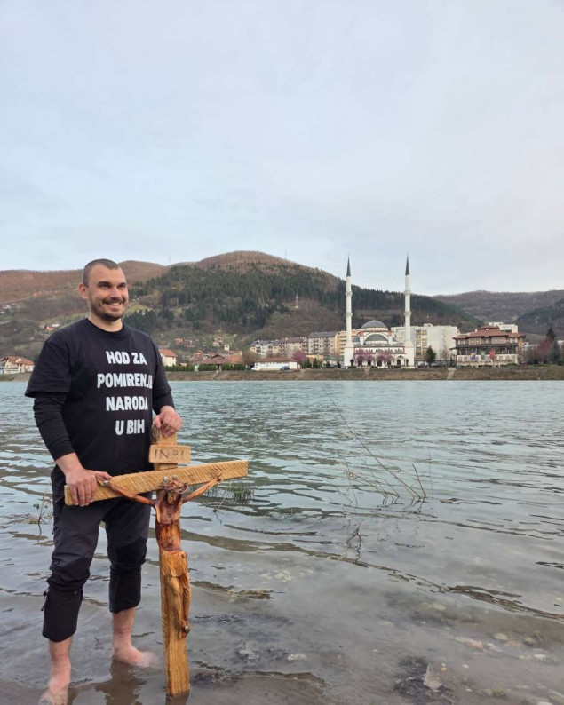 Hodočasnik Josip Jelinić u Goraždu se poklonio Drinskim mučenicama