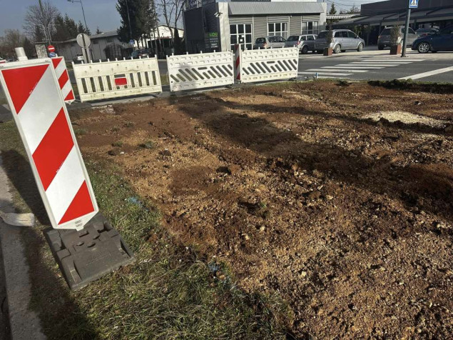 Šteta: Građevinske mašine na gradilištu tramvajske pruge od Ilidže do Hrasnice