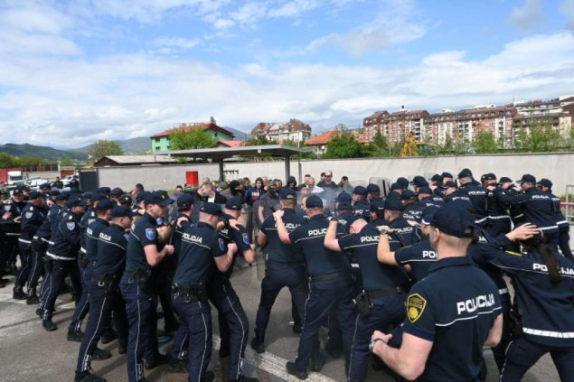 U Zenici izvedena pokazna policijska vježba o temi kontrole masa i prevenciji masovnih nereda