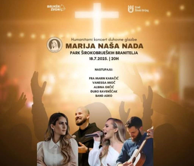 Humanitarni koncert duhovne muzike u Širokom Brijegu