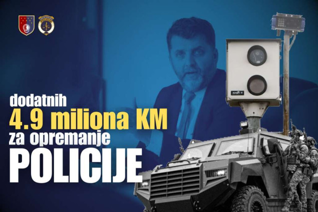 MUPKS - Nabavke vrijedne 4,9 miliona KM za opremanje policije