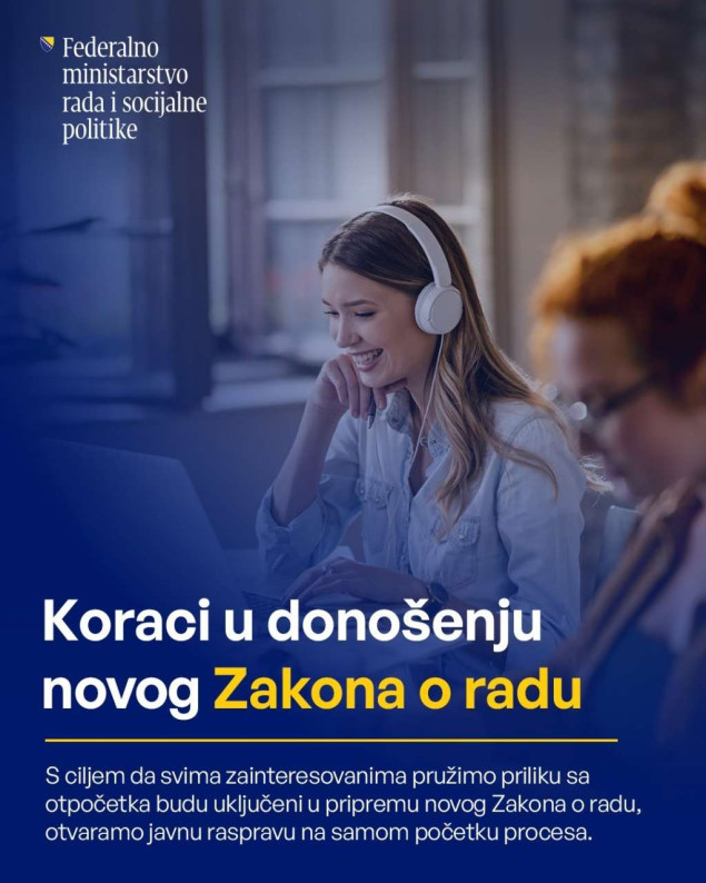 Početak neformalnih javnih konsultacija o novom Zakonu o radu, draft zakona dostupan od ponedjeljka