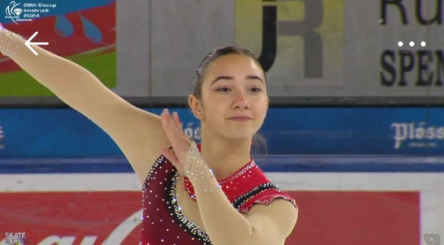 Eva Sužnjević oborila juniorski državni rekod u umjetničkom klizanju