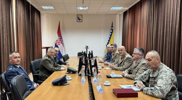 Delegacija Inspektorata odbrane Republike Hrvatske u posjeti MO i OS BiH