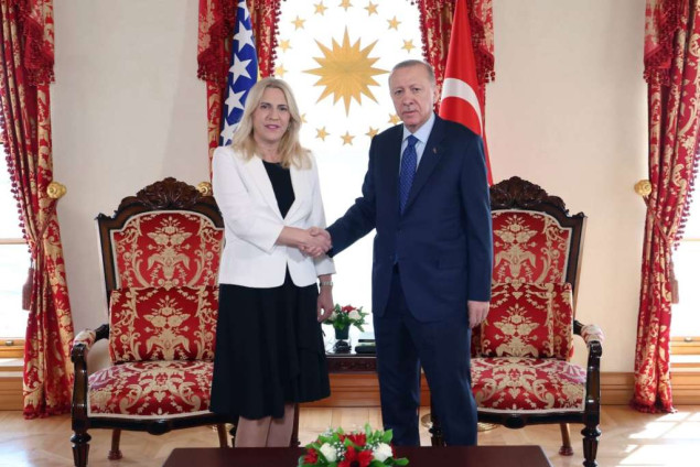 Na sastanku s Erdoanom Cvijanović istakla da sigurnosna situacija u BiH nije ugrožena