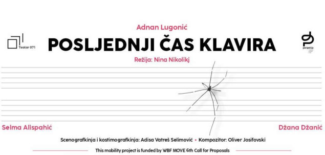 Praizvedba predstave 'Posljednji čas klavira' ovog petka u Teatru 071