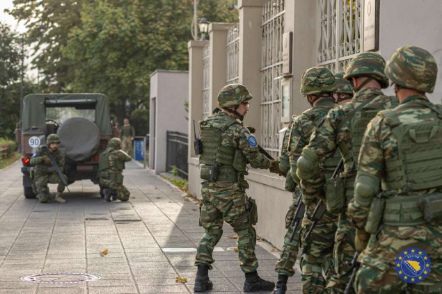 Ambasada Grčke u Sarajevu - Trupe EUFOR-a testiraju brzi odgovor