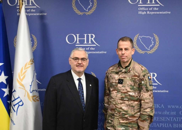 Crishock s generalom Quincyjem razgovarao sigurnosnoj i političkoj situaciji u BiH