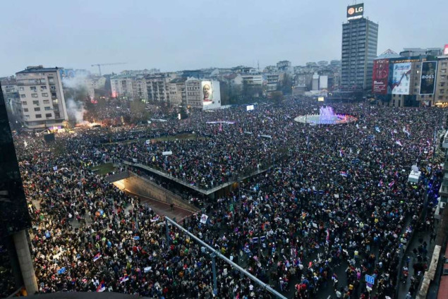 EK od Srbije očekuje istragu navoda o korištenju zvučnog topa protiv prosvjednika
