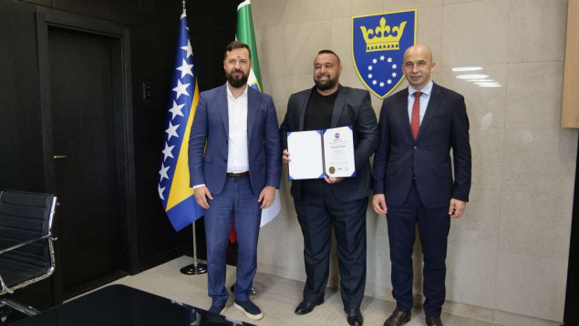 Pivić i Mušija ugostili Edina Kajevića nakon prijema u Kuću slavnih takekwondoa