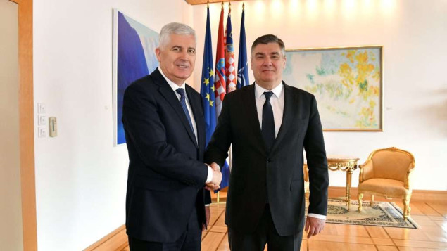 Čović i Milanović o aktualnoj političkoj i sigurnosnoj situaciji u BiH