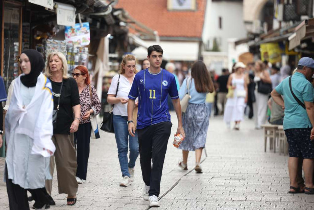 Navijačka euforija u Sarajevu pred utakmicu BiH i Švicarske na Mundijalu