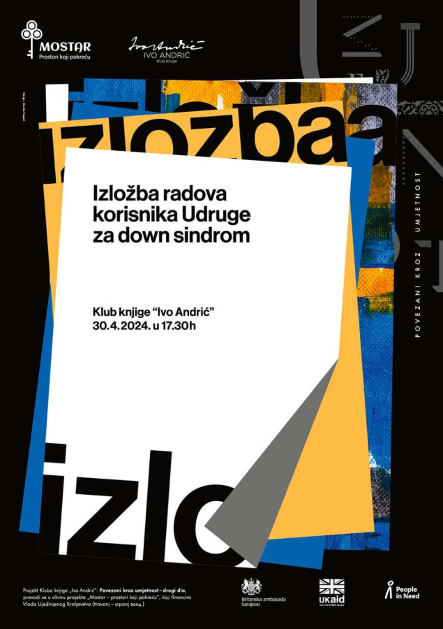 Mostar: Izložba radova korisnika Udruge za Down sindrom Mostar 30. travnja