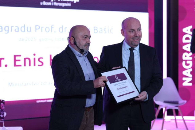 Ministar Hasanović dobitnik glavne nagrade 'Prof.dr. Hiba Bašić' za 2025. godinu