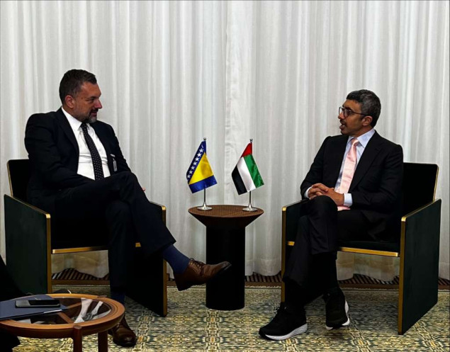 Konaković razgovarao sa ministrom vanjskih poslova UAE o privlačenju investitora