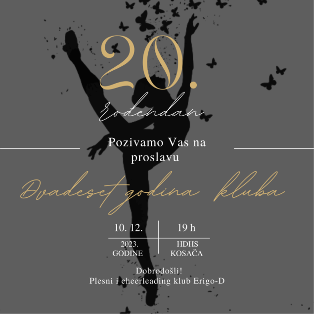 U Kosači 10. prosinca na programu predstava 'Erigo Land 2' sa 150 plesača