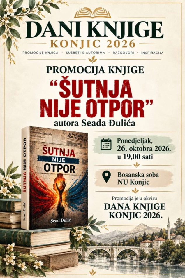 Šutnja nije otpor Seada Đulića na Danima knjige u Konjicu Šutnja nije otpor Seada Đulića na Danima knjige u Konjicu