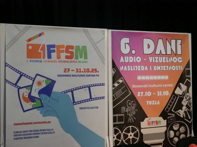 Pet dana audio-vizuelne umjetnosti - Tuzla i TK dobijaju prvi festival filmskog stvaralaštva mladih