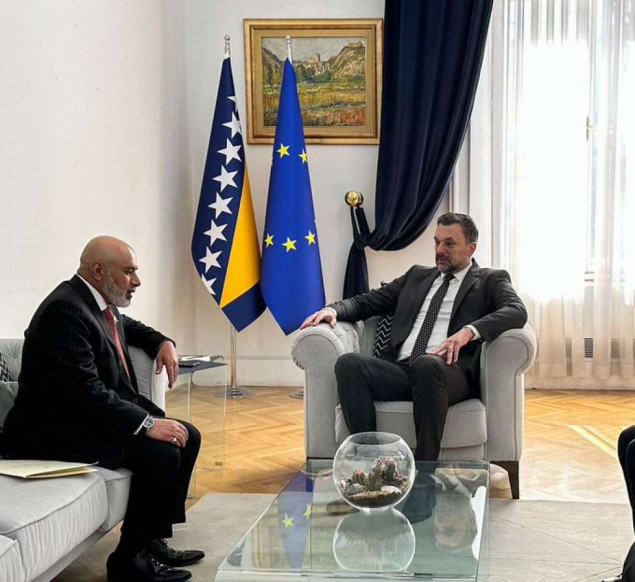 Konaković primio u nastupnu posjetu novoimenovanog ambasadora Sultanata Oman za BiH
