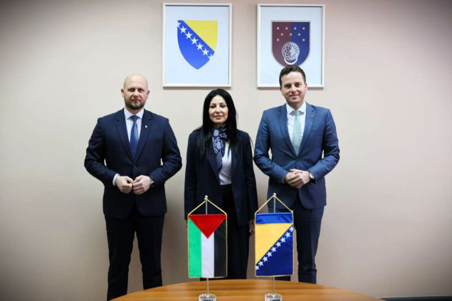 Okerić i Uk primili ambasadoricu Abu Laban - Institucionalna podrška narodu Palestine