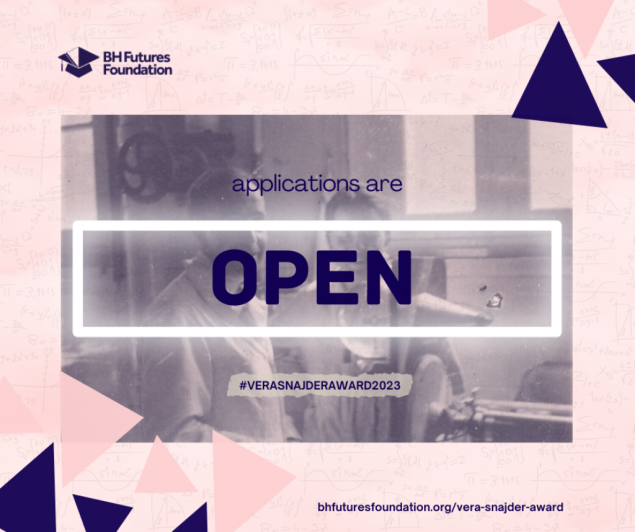 Nagrada 'Vera Šnajder' 2023 - Do 6.000 KM za dvije najbolje naučnice u BiH