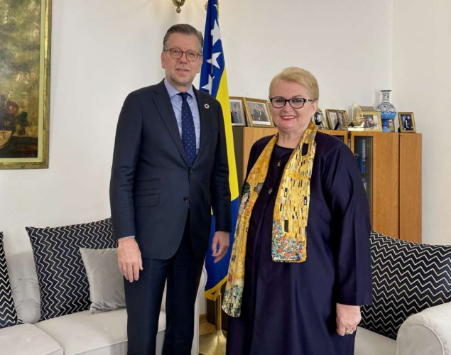 Turković s direktorom za politiku i strategiju UNFPA Arthurom Erkenom