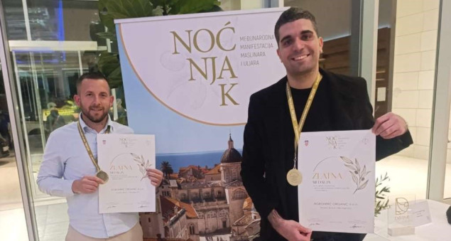 Hercegovačko maslinovo ulje osvojilo dvije zlatne medalje u Dubrovniku