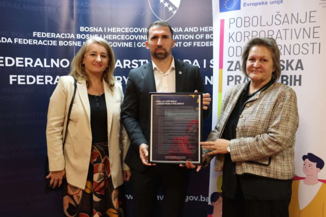 Delić potpisao Povelju o poštivanju ljudskih prava u poslovanju