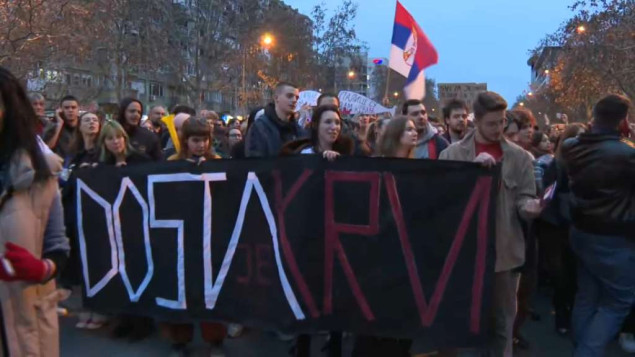 Protest u Novom Sadu zbog napada na studente