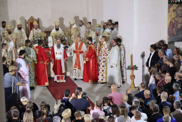 Patrijarh Porfirije služio liturgiju u Sabornoj crkvi u Mostaru