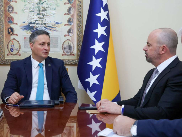 Bećirović s Ginkelom: Izgradnja stabilnosti, mira i ekonomskog prosperiteta nema alternativu