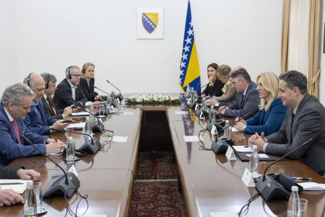 Članovi Predsjedništva BiH primili delegaciju Podkomiteta za sigurnost i Komiteta za vanjske poslove