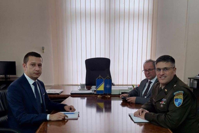 Goganović s komandantom NATO Štaba u Sarajevu razgovarao o stanju u sistemu odbrane u BiH