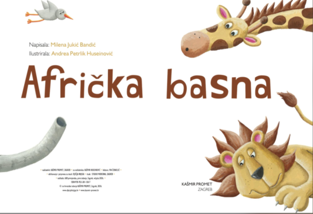 Nova slikovnica "Afrička basna" Milene Jukić Bandić