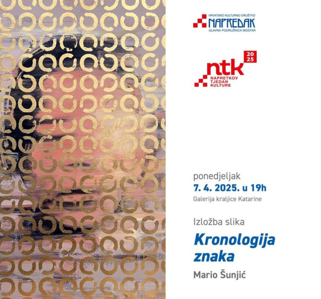 Napretkov tjedan kulture započinje izložbom 'Kronologija znaka'