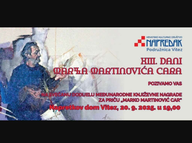 Dodjela međunarodne književne nagrade „Marko Martinović Car“