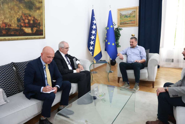 Konaković primio u nastupnu posjetu šefa Misije OSCE-a u BiH Richarda Holtzapplea