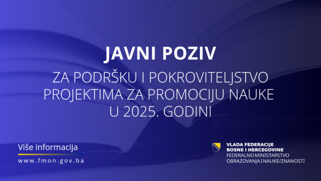 FMOZ: Javni poziv za podršku i pokroviteljstvo projektima za promociju znanosti u 2025. godini