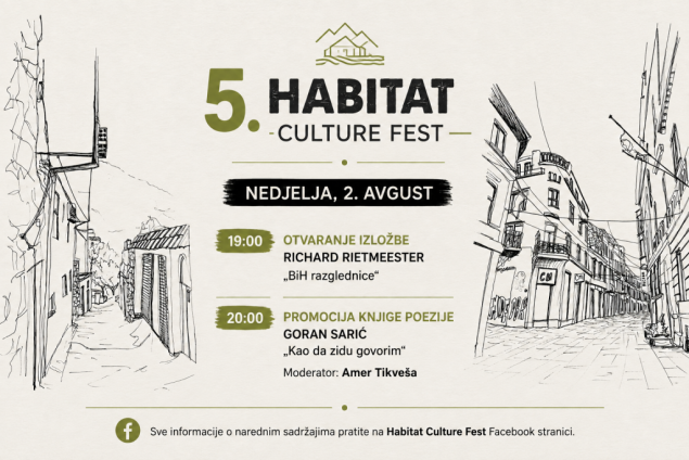 Habitat Culture Fest donosi izložbu Richarda Rietmeestera i poetsko večer Gorana Sarića