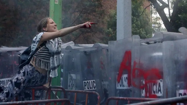 Na propalestinskim protestima u Meksiku sukob policije s demonstrantima