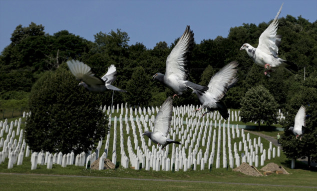 Memorijalni let golubova povodom 28. godišnjice genocida u Srebrenici