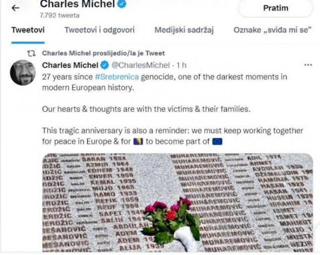 Genocid u Srebrenici kao podsjećanje da zajedno moramo graditi mir