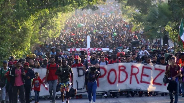 Hiljade migranata se pridružuju ogromnom karavanu ljudi u Meksiku uoči Blinkenove posjete