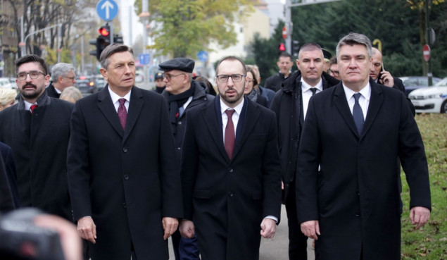 Pahor, Milanović i Tomašević prošetali Zagrebom