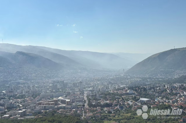 Proglašena tehničko-tehnološka nesreća: Mostar pod gustim dimom