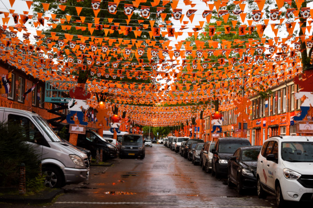 UEFA EURO 2024: Ulica Marktweg u Hagu u bojama Nizozemske