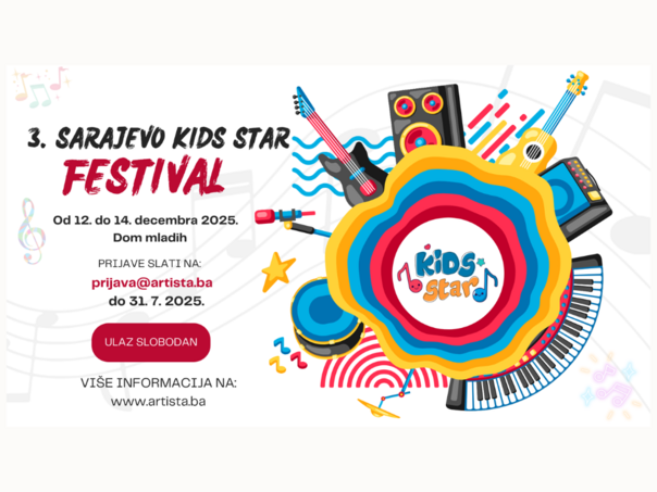 Otvorene prijave za Sarajevo „Kids Star“ festival 2025.